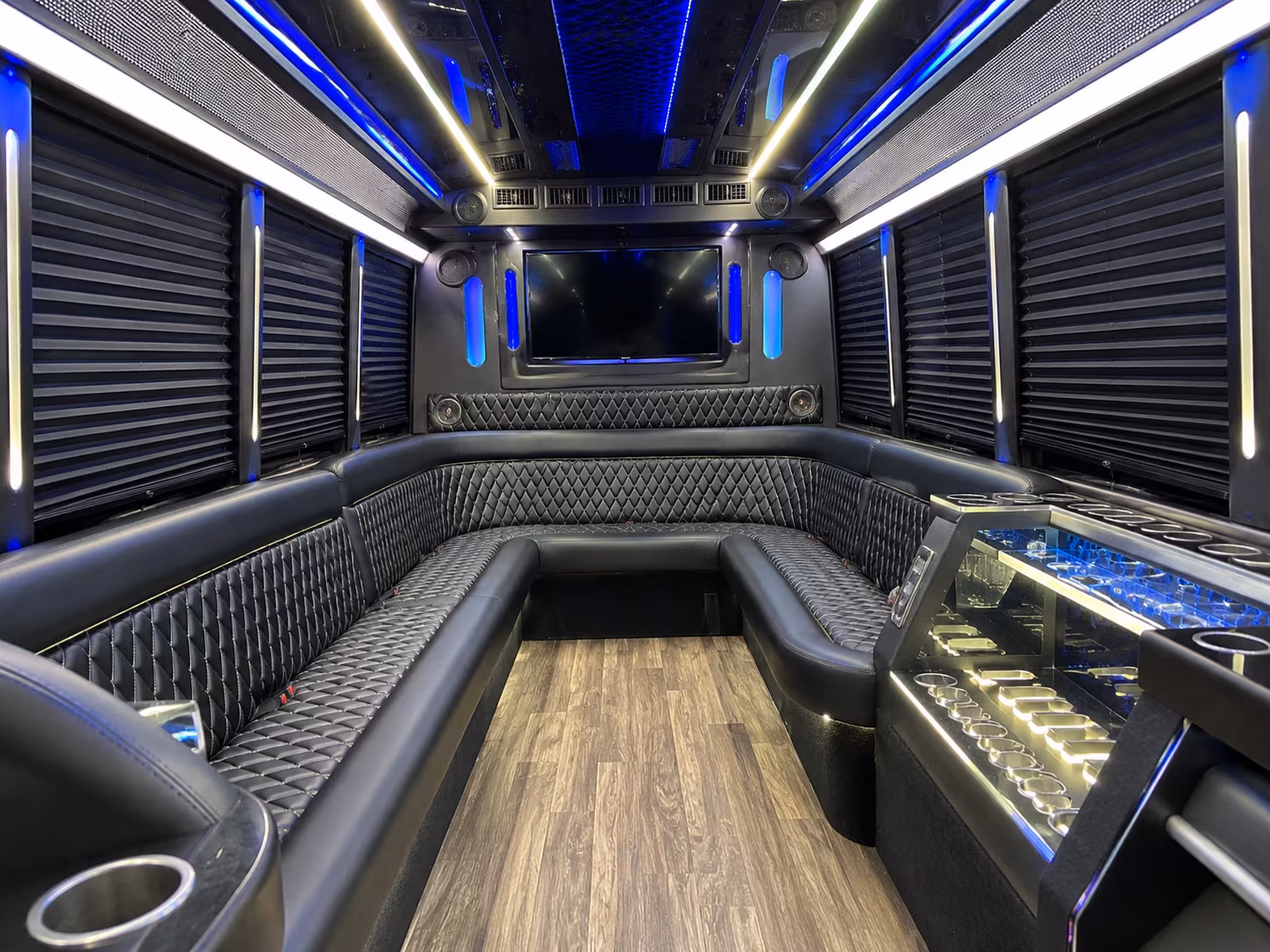 madison corporate retreat shuttle bus rentals